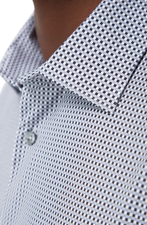 Bugatchi Men's Ooohcotton James Micro-check Sport Shirt In Black