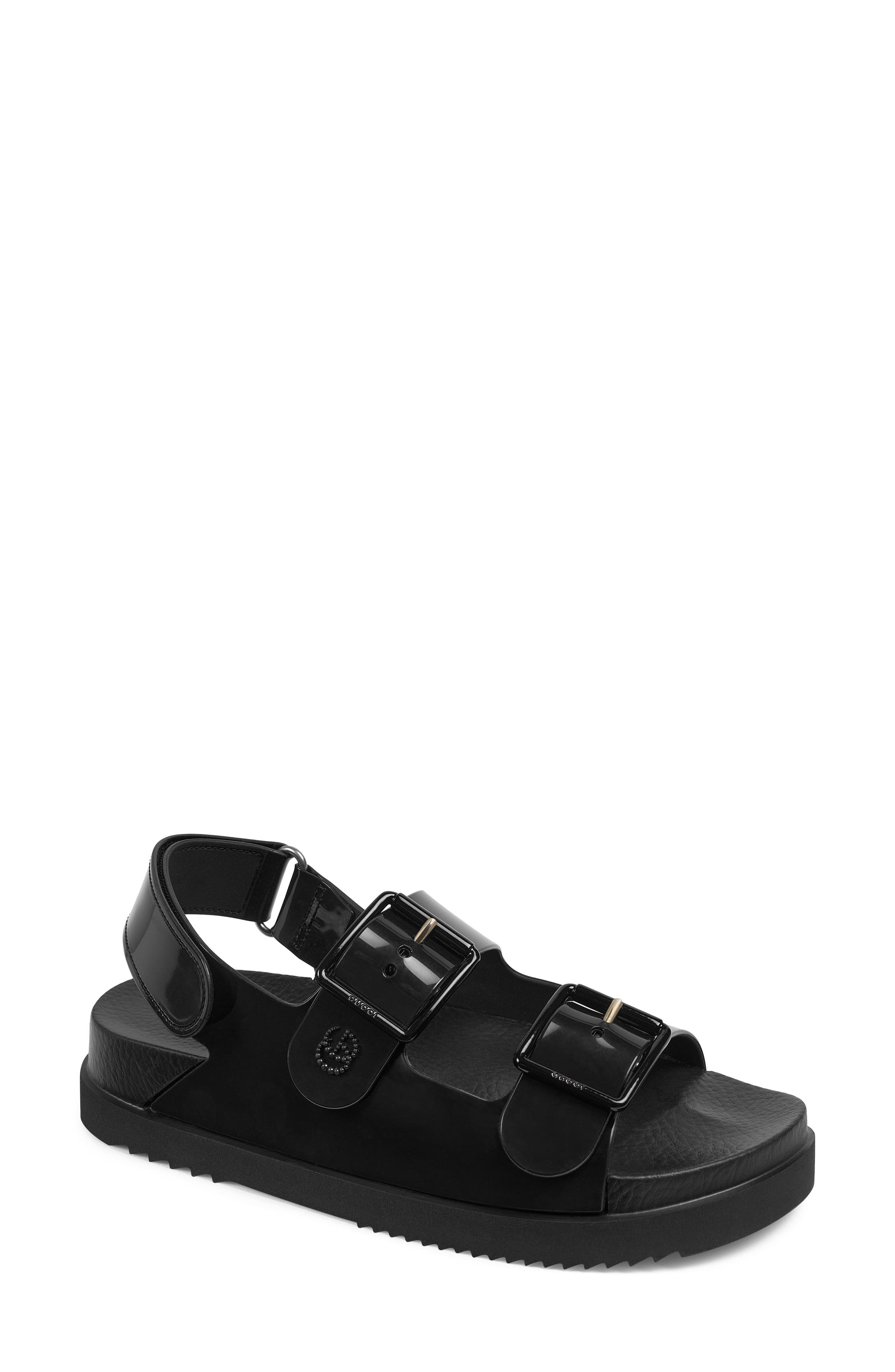 men's gucci double strap sandals