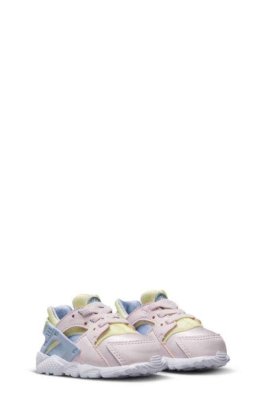 Nike 'huarache Run' Sneaker In Pink/ Citron/ White/ Blue