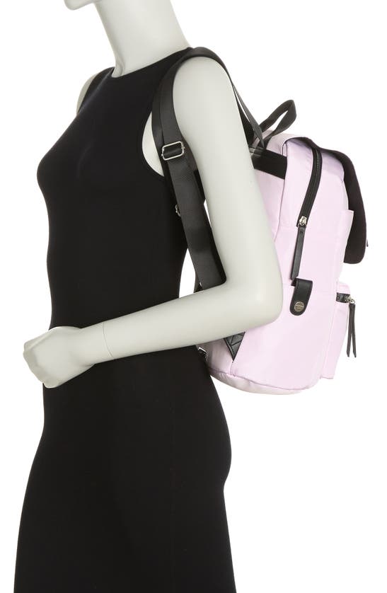 Madden Girl Proper Flap Nylon Backpack In Purple
