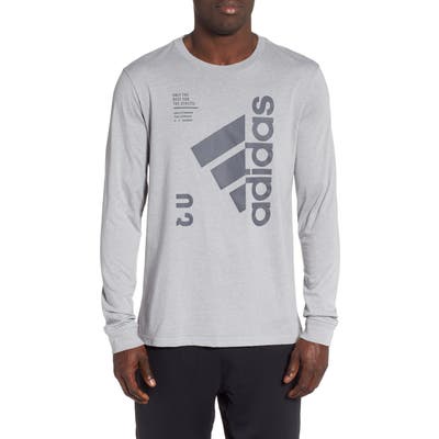 Adidas Long Sleeve Technical T-Shirt, Grey