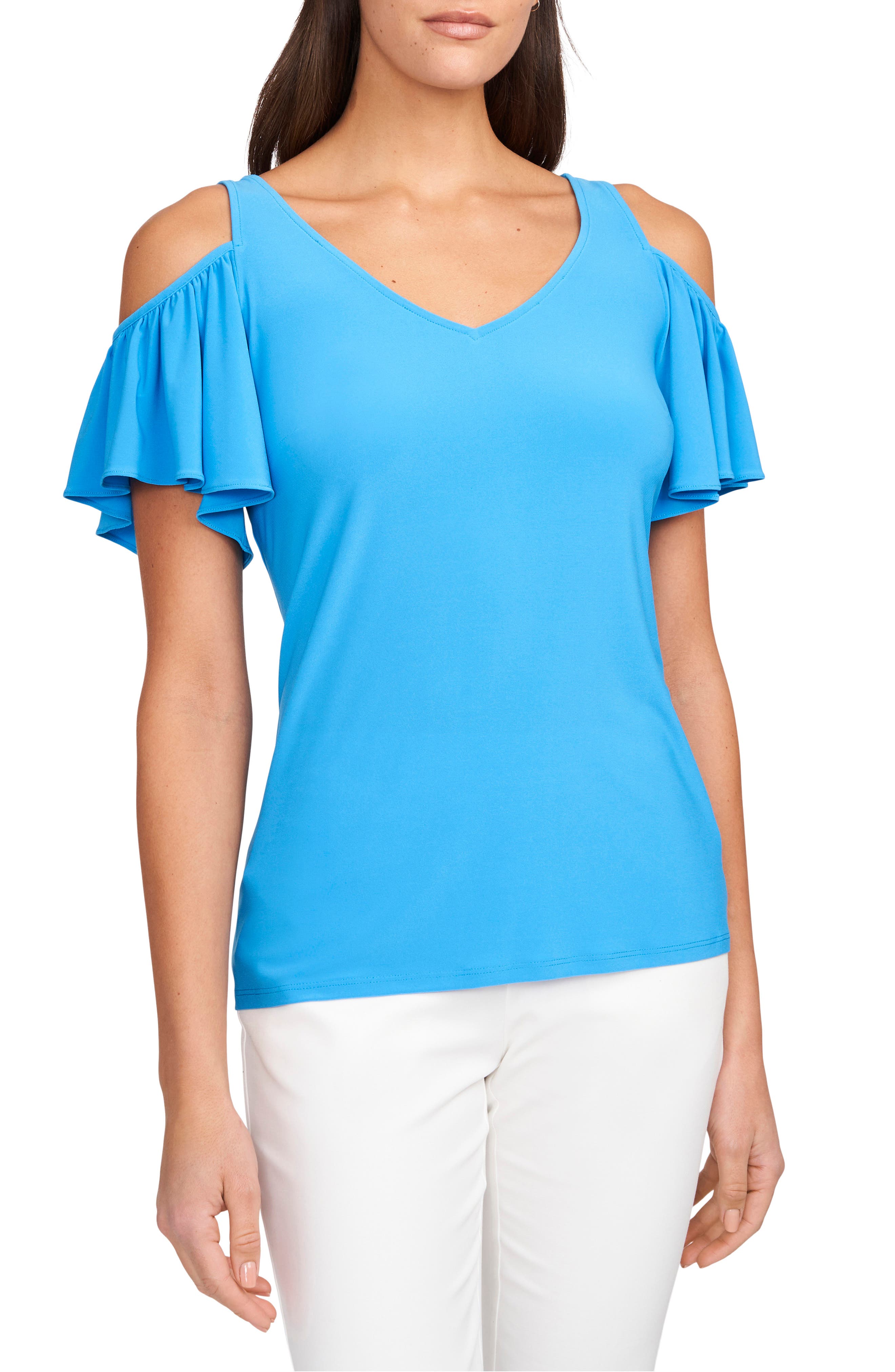 fancy shoulder cut top