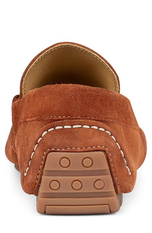 Shop Donald Pliner Moc Toe Driving Loafer In Cognac