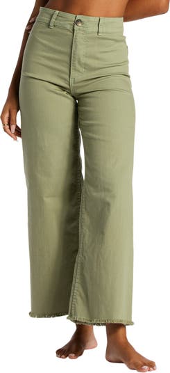 Billabong Free Fall Stretch Crop Wide Leg Pants