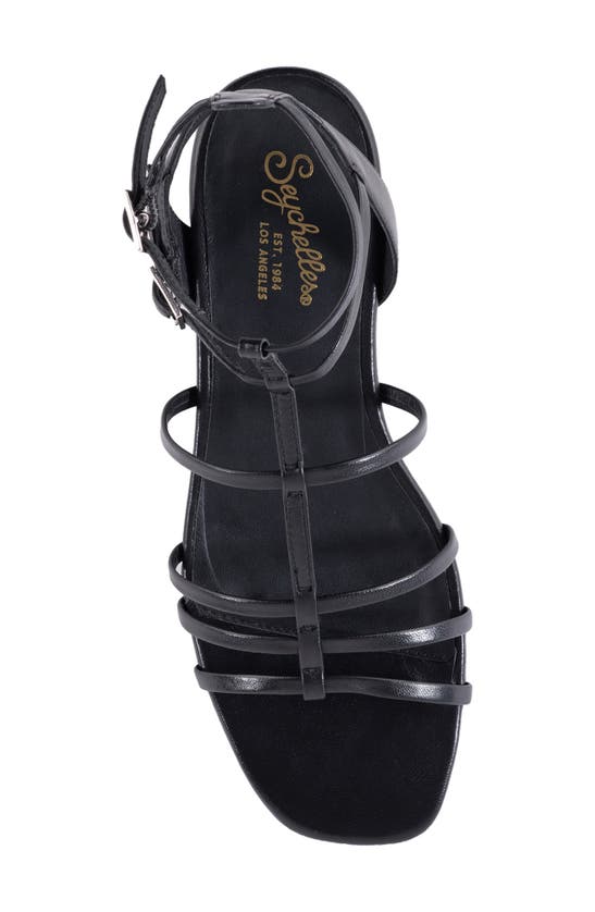 Seychelles Luxurious Wedge Sandal In Black