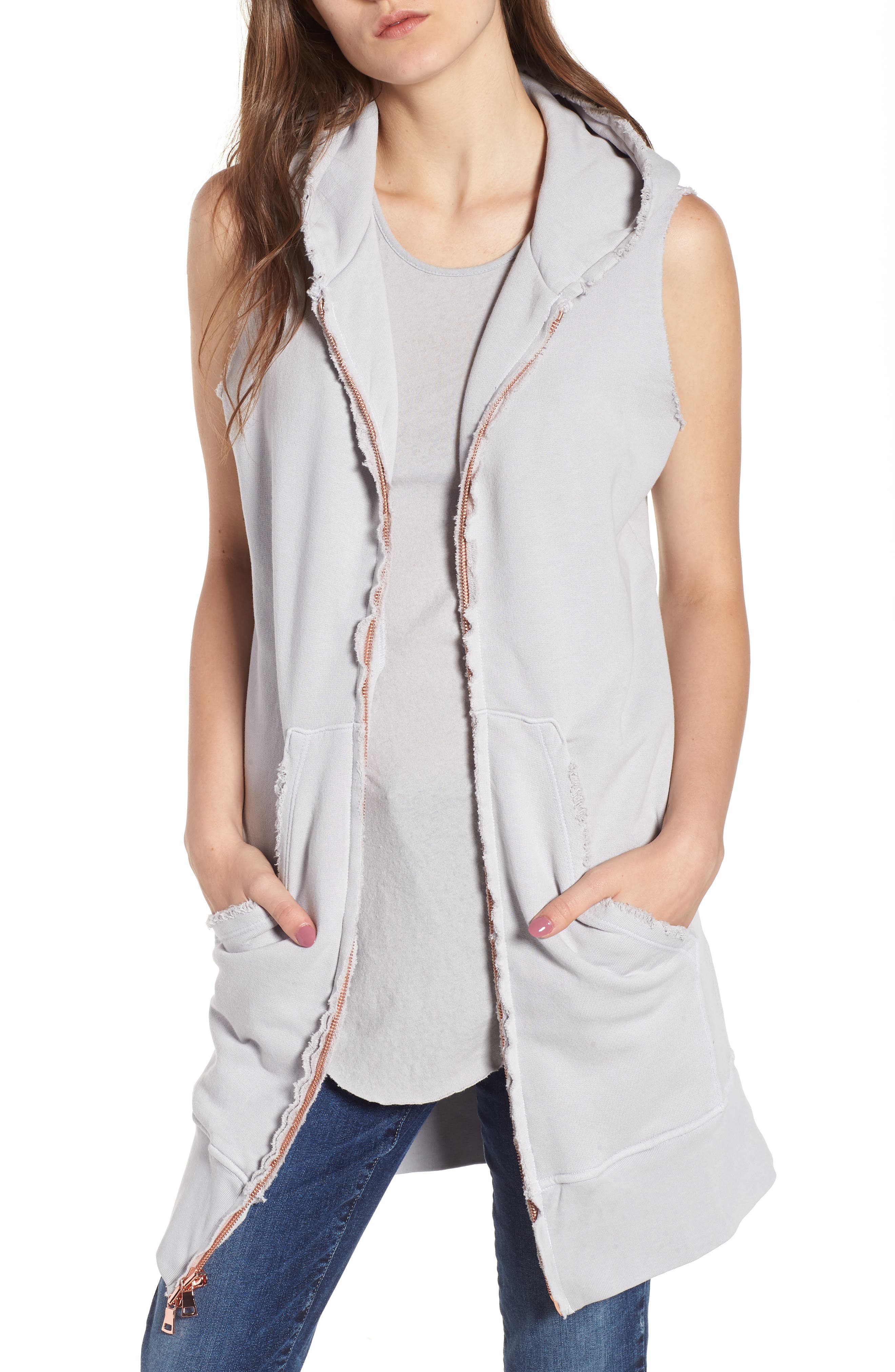 Frank & Eileen Tee Lab Long Sleeveless Zip Hoodie Nordstrom