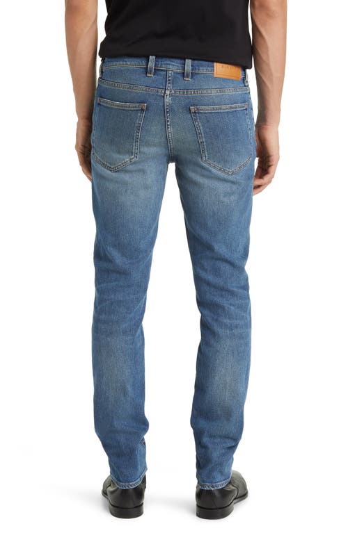 Shop Blk Dnm Slim Straight Leg Organic Cotton Jeans In Vintage Blue