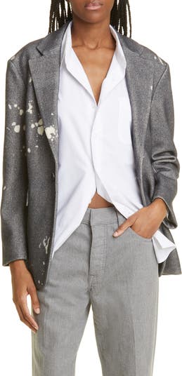 R13 Paint Splatter Virgin Wool Shrunken Blazer Nordstrom