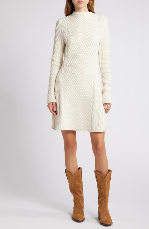 Leimere Mock order Neck Sweater Dress