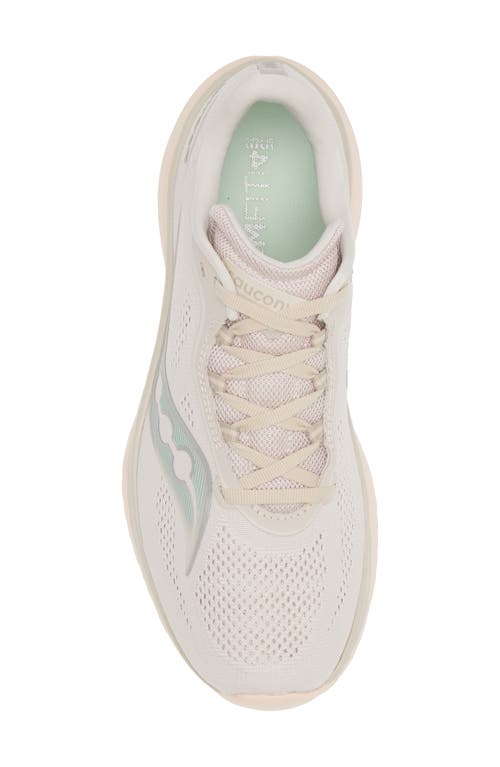 Saucony Kinvara 15 Running Shoe In Moon/jade