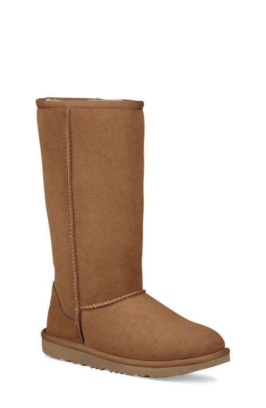 Shop Ugg (r) Kids' Classic Ii Water Resistant Tall Boot In Chestnut