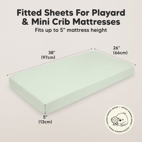 Keababies Soothe Fitted Mini Crib Sheet In Wildflowers