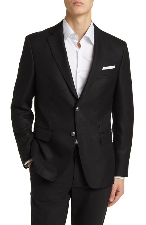 BOSS Hutson Virgin Wool Blazer in Black 