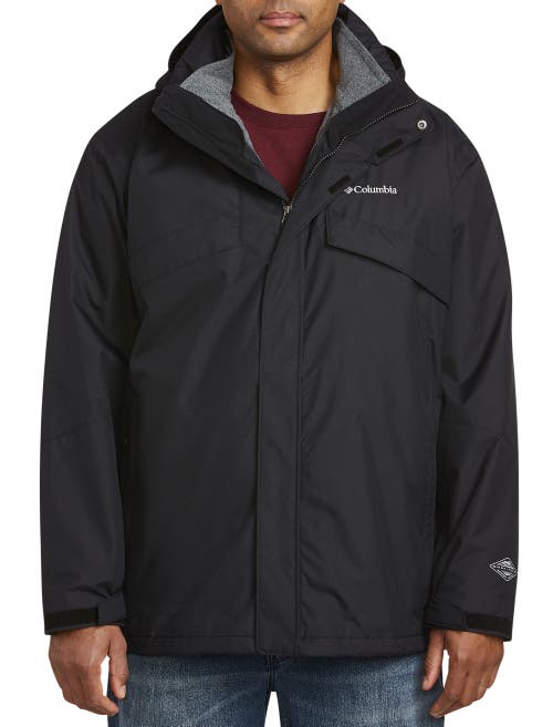 Columbia Mens Wahkeena Falls Ii 3l Waterproof Hiking Shell In Black