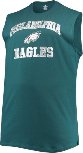 Men's Fanatics Branded Midnight Green Philadelphia Eagles Jersey Tackle V-Neck T-Shirt