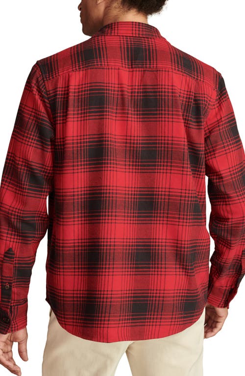Lucky Brand Plaid Cloud Soft Flannel Button-up Shirt In Red Multi