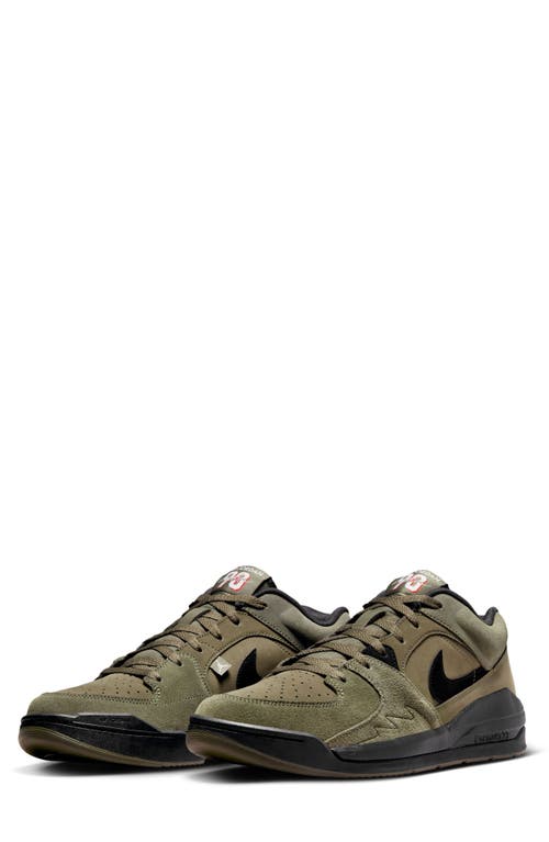 Shop Jordan Stadium 90 Sneaker In Medium Olive/black