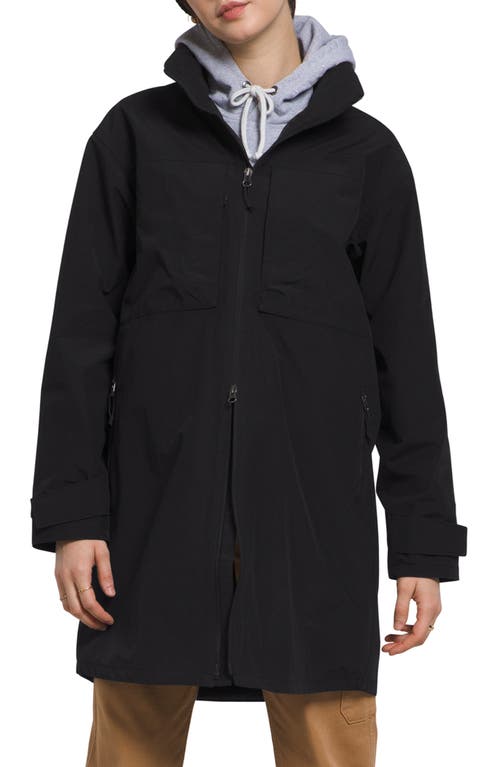 The North Face M66 Tech Trench Rain Jacket Tnf Black at Nordstrom,