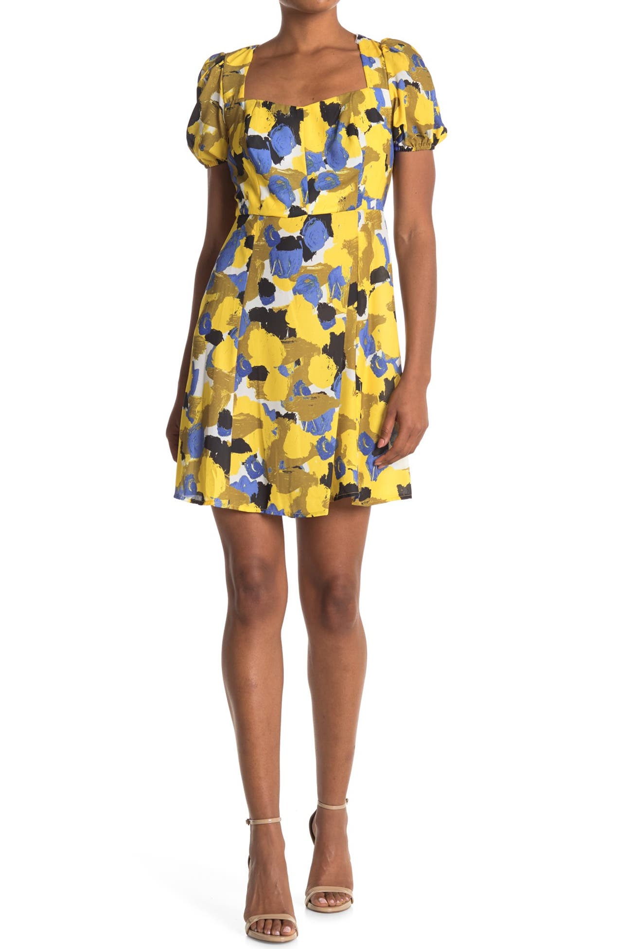 TASH + SOPHIE | Short Sleeve Floral Print Dress | Nordstrom Rack