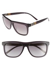 Burberry 58mm Check Detail Sunglasses | Nordstrom