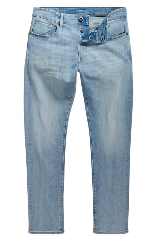 Shop G-star 3301 Slim Fit Jeans In Sun Faded Mirage Blue