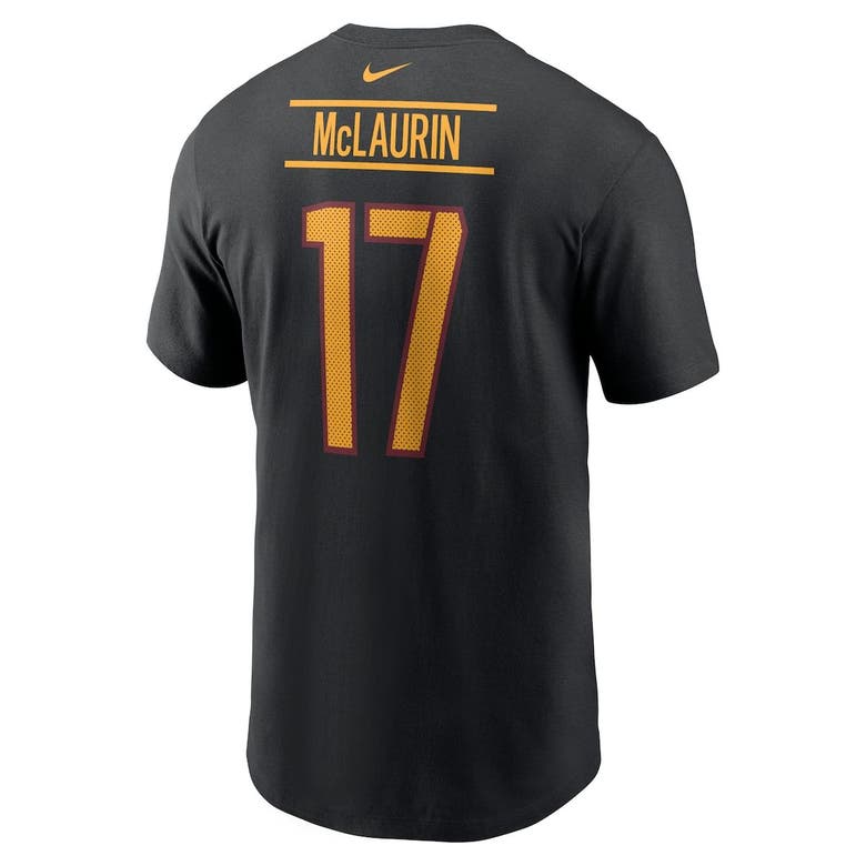 Nike Terry McLaurin Black Washington Commanders Player Name & Number T-Shirt