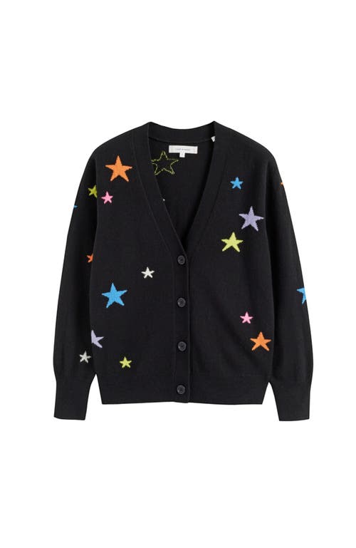 Shop Chinti & Parker Wool-cashmere Star Cardigan In Black