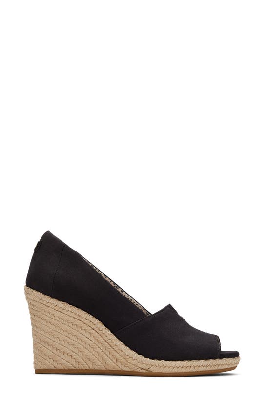 Toms Michelle Espadrille Wedge Sandal In Black