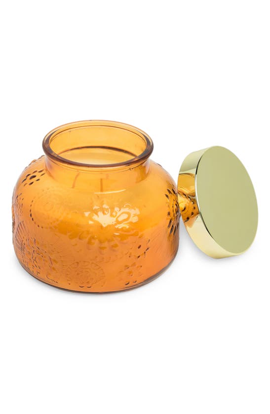 Portofino Candles Glass Jar Scented Candle In Orange