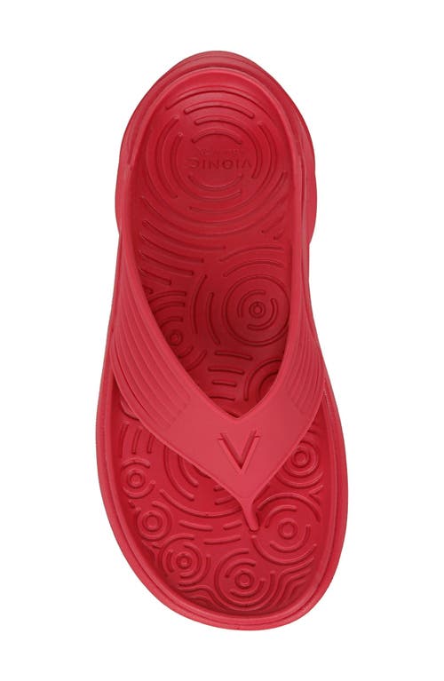 Shop Vionic Tide Rx Flip Flop In Viva Magenta