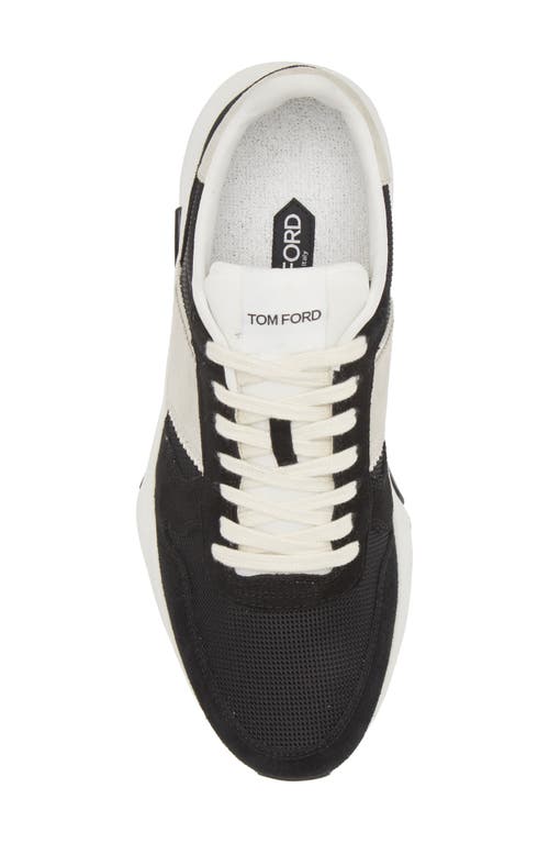 Shop Tom Ford Technical Sneaker In 5n011 Black/stone/white