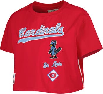 St. Louis Cardinals Majestic Threads Women's Tri-Blend Short Sleeve T-Shirt  Dress - Red