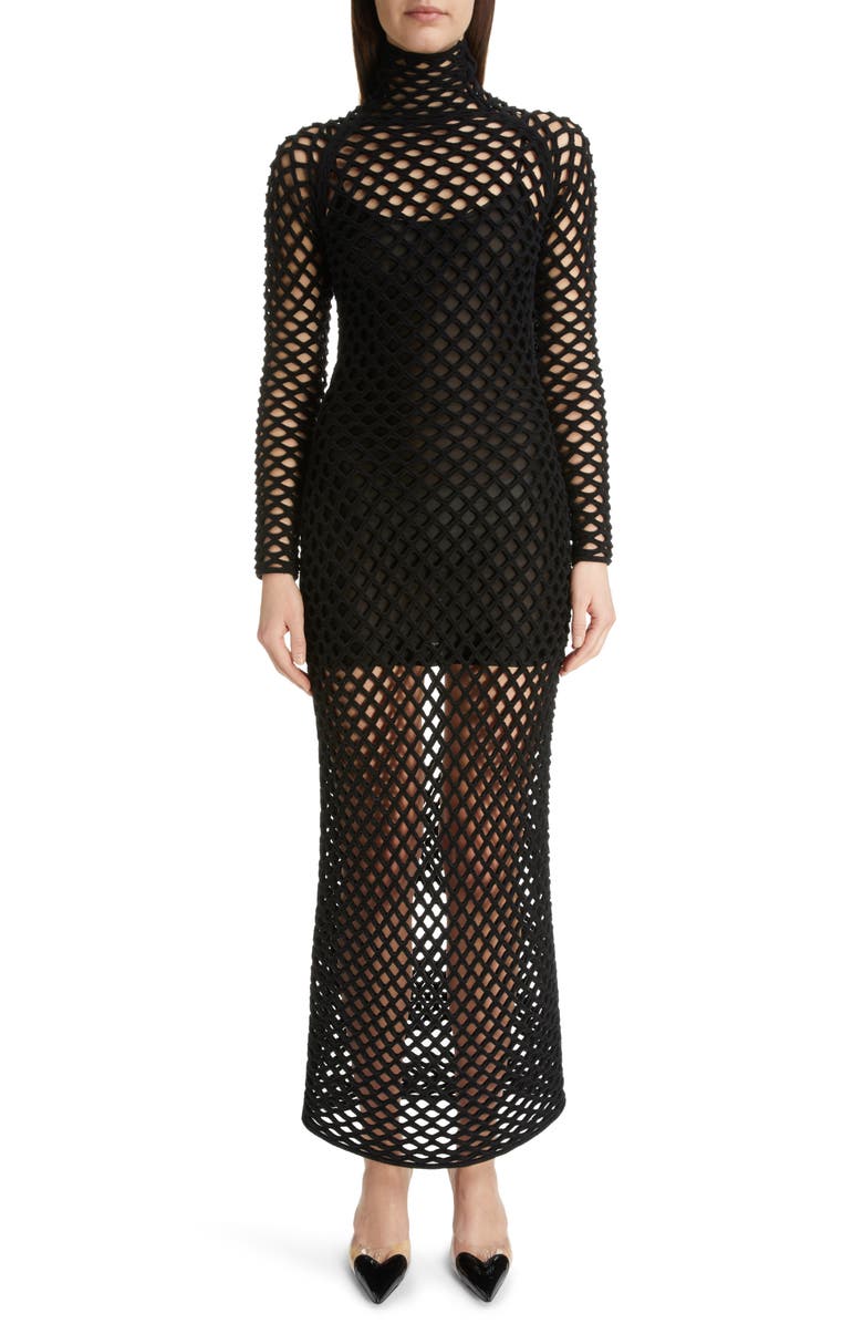 Alaïa Diamond Net Cage Dress | Nordstrom