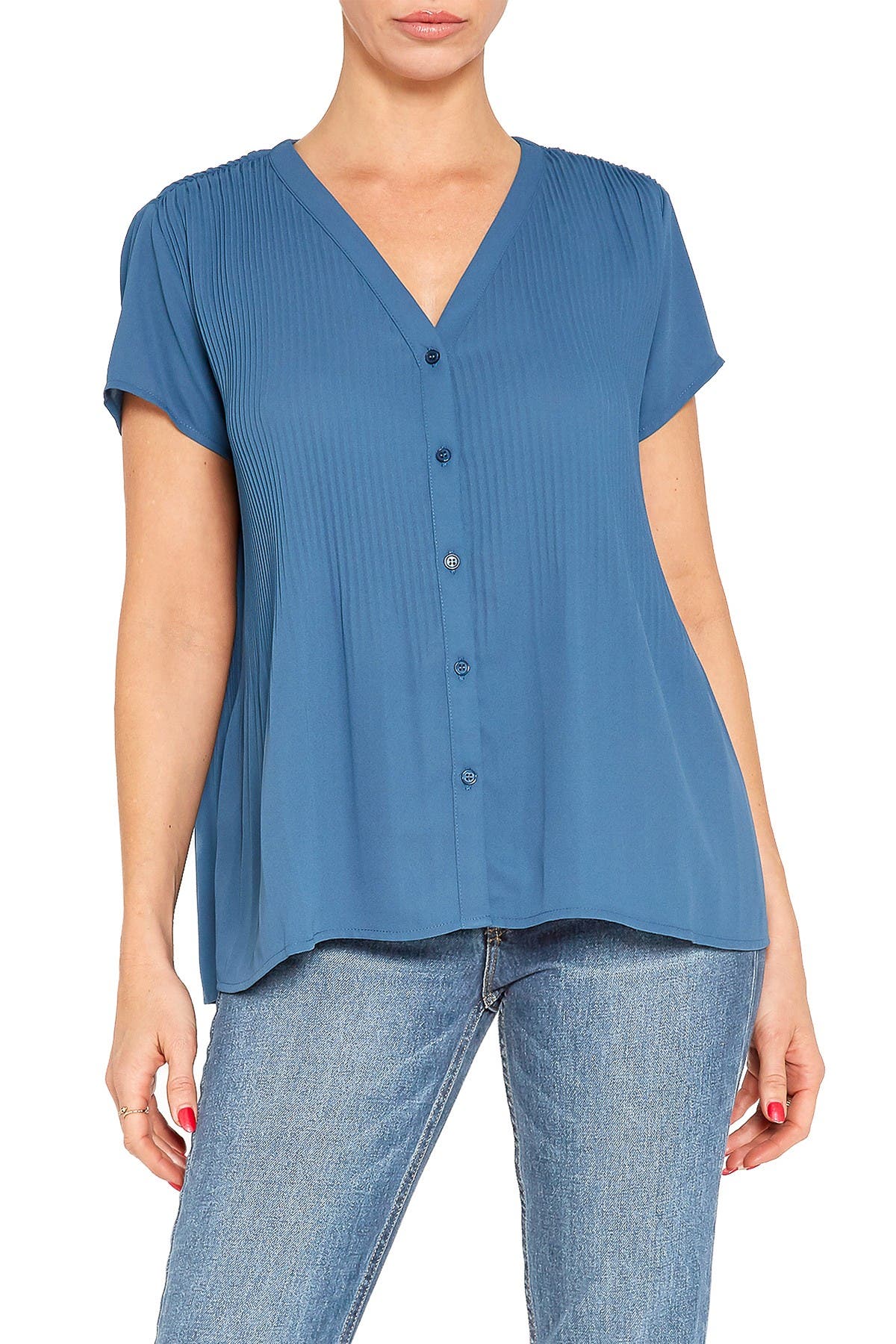 Slate blue blouse Clearance