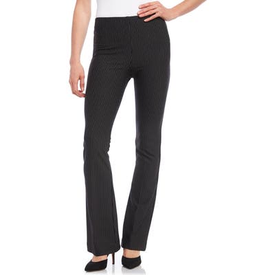 Karen Kane Avery Stripe Bootcut Pants, Black