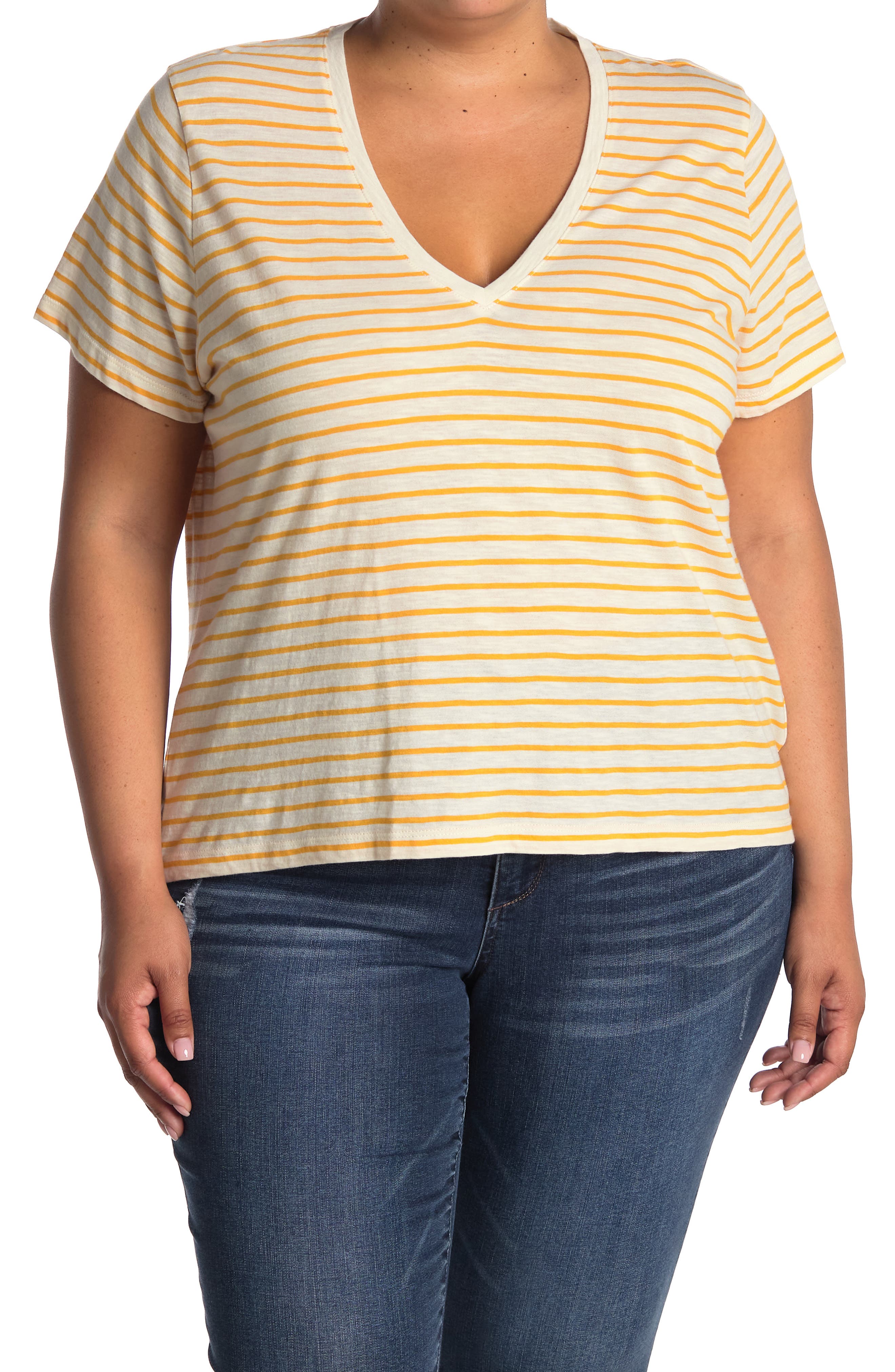 madewell v neck t shirt