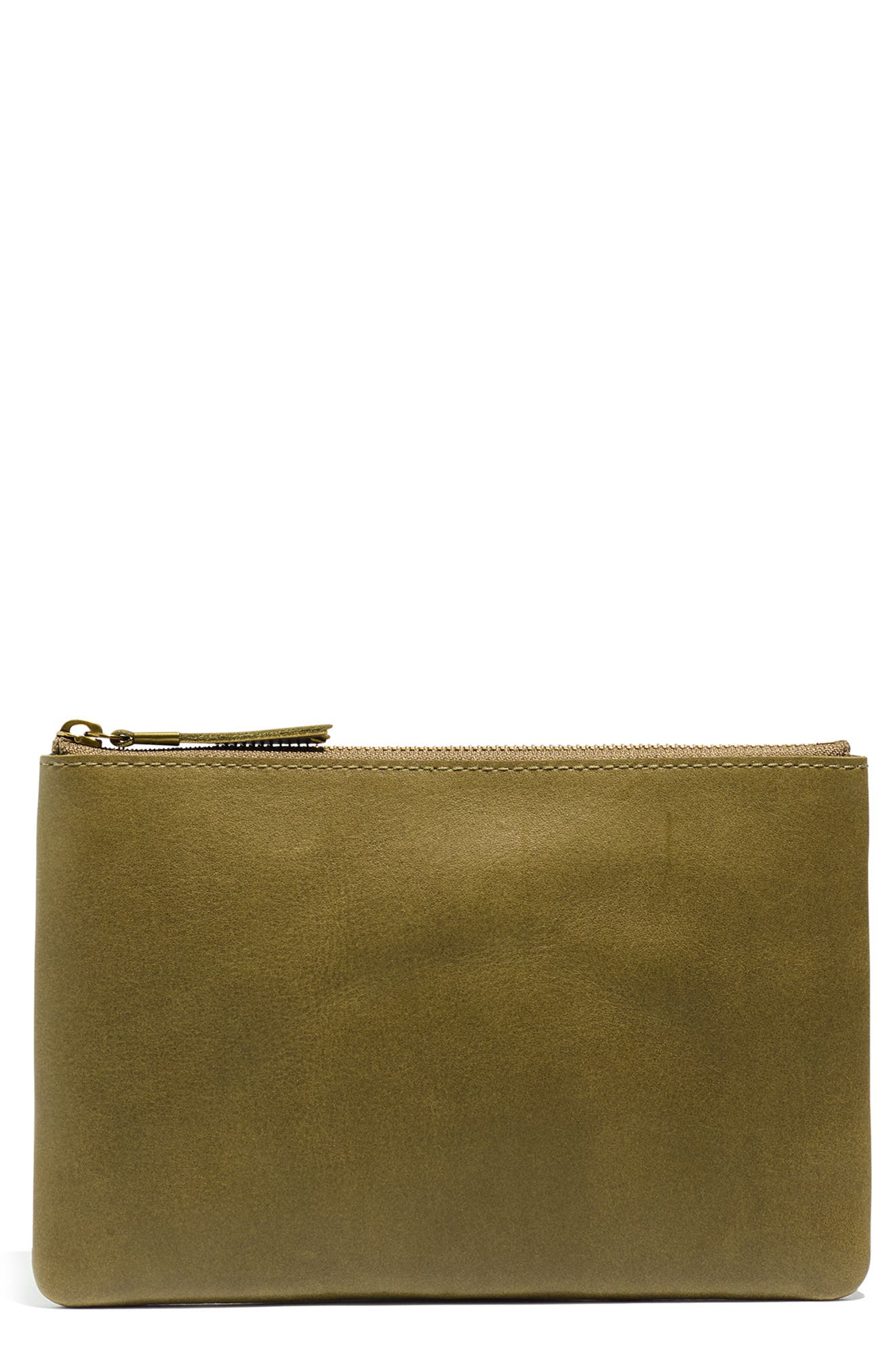 the leather pouch clutch