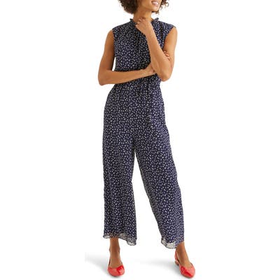 Boden Wide Leg Jumpsuit, Blue