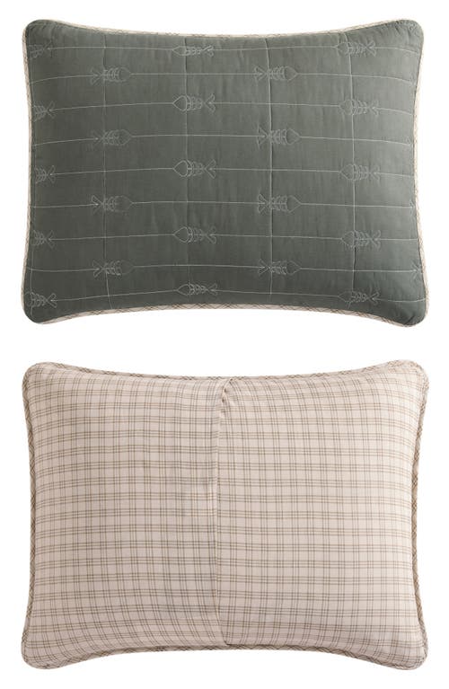 Eddie Bauer Troutdale Cotton Quilt 3-piece Set In Sprig