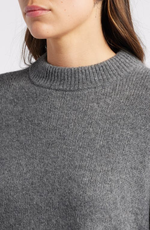 Shop Rails Miranda Crewneck Cashmere & Silk Sweater In Thunder