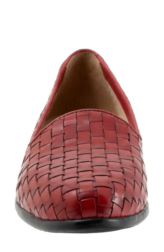 Shop Trotters Liz Slip-on Loafer In Red Calfsk