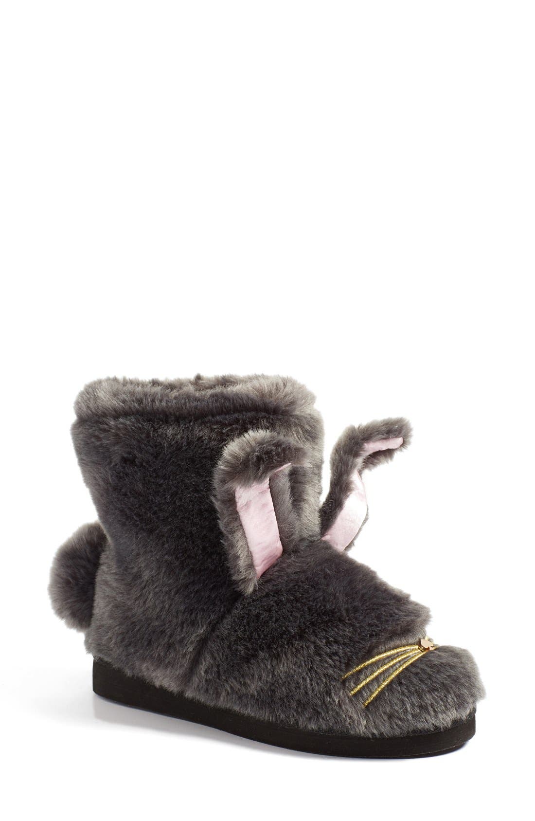 kate spade new york 'bethie' faux fur bunny slipper (Women) Nordstrom