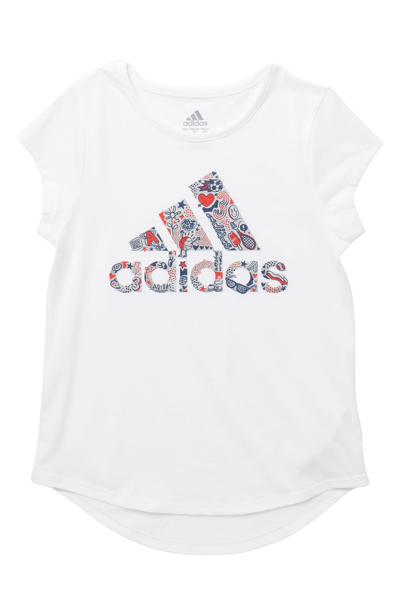 Adidas Originals Kids' Adi Usa Love T-shirt In White