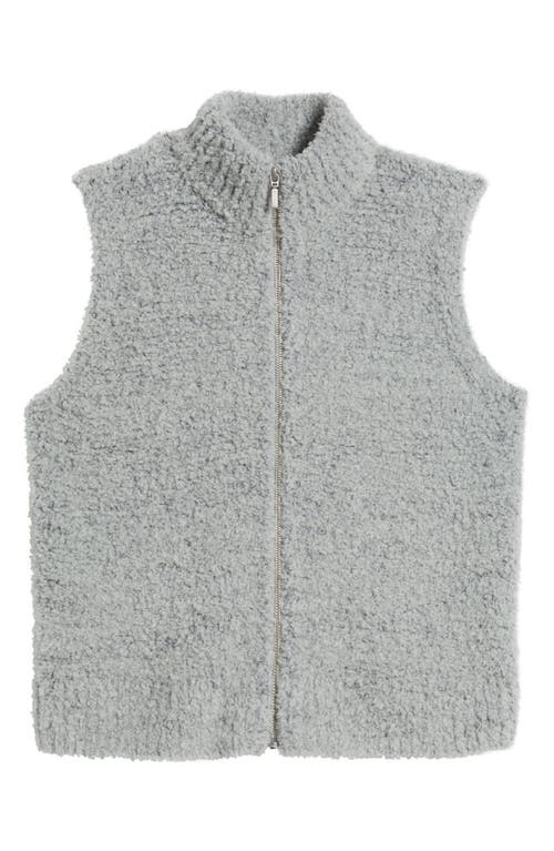 Caslonr Caslon(r) Wool Blend Bouclé Zip Vest In Grey Heather