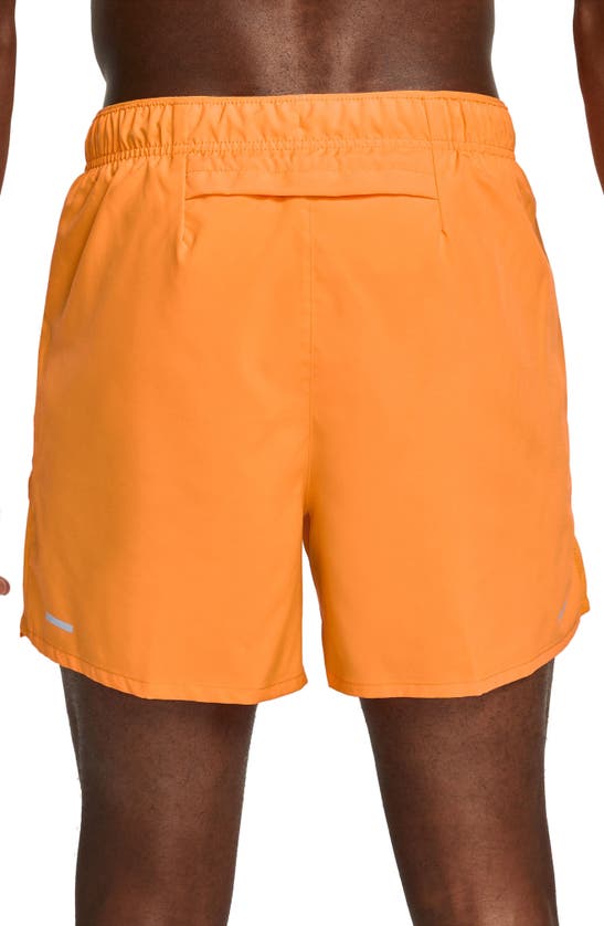 Nike Men's Drifit Run Division Challenger 5" Brieflined Running Shorts In Orange ModeSens