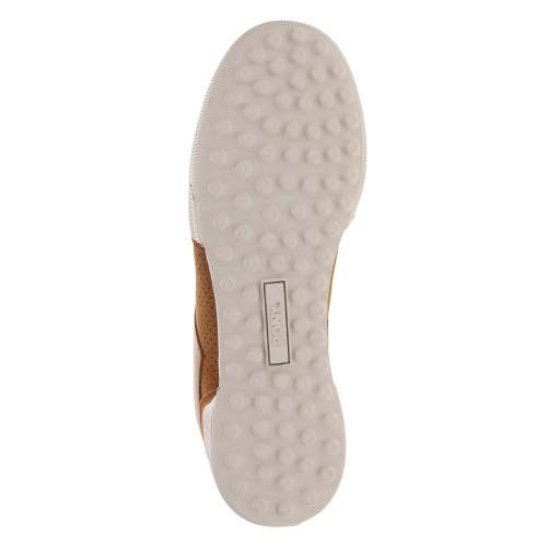 Pony Mens Linebacker Lux Genuine Leather And Suede Premium Lace Up Athletic Sneaker Shoe In Tan/off White