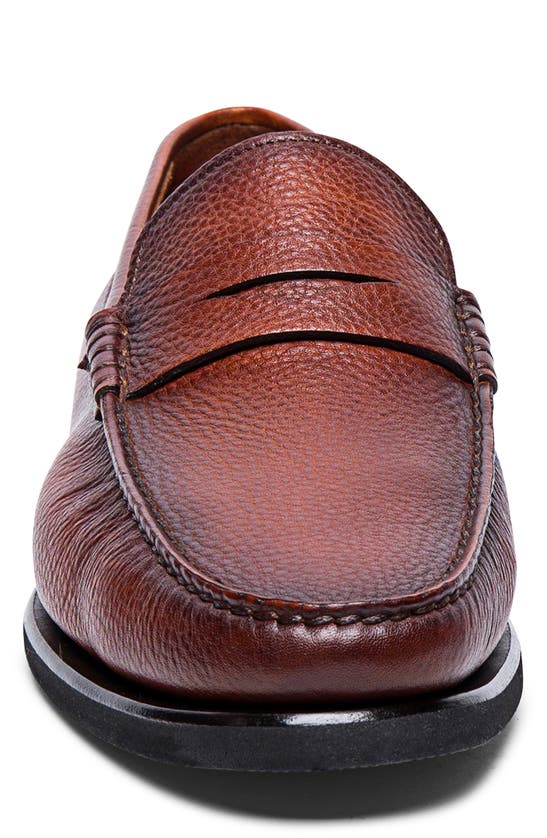 Shop Santoni Ikangia Penny Loafer In Brown