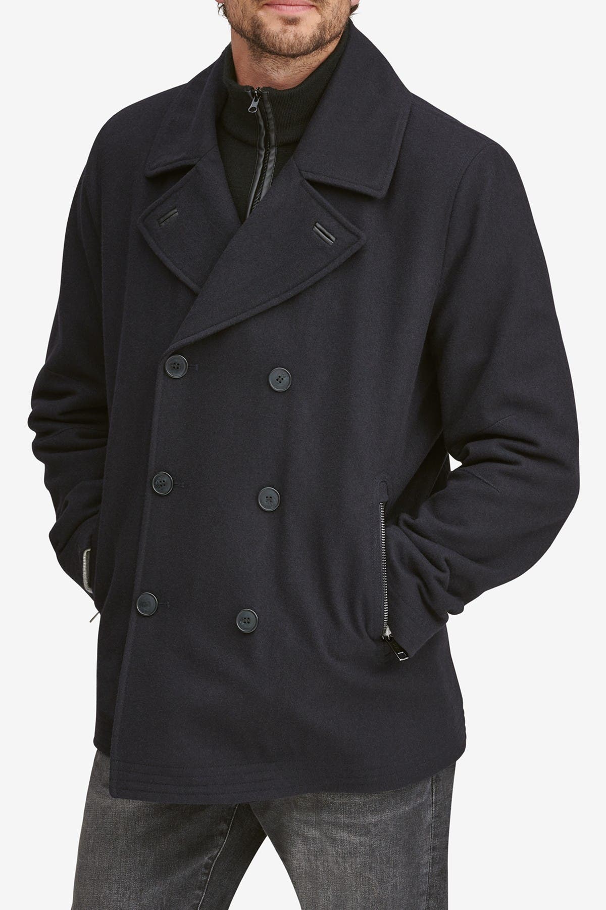 andrew marc emmett double breasted peacoat