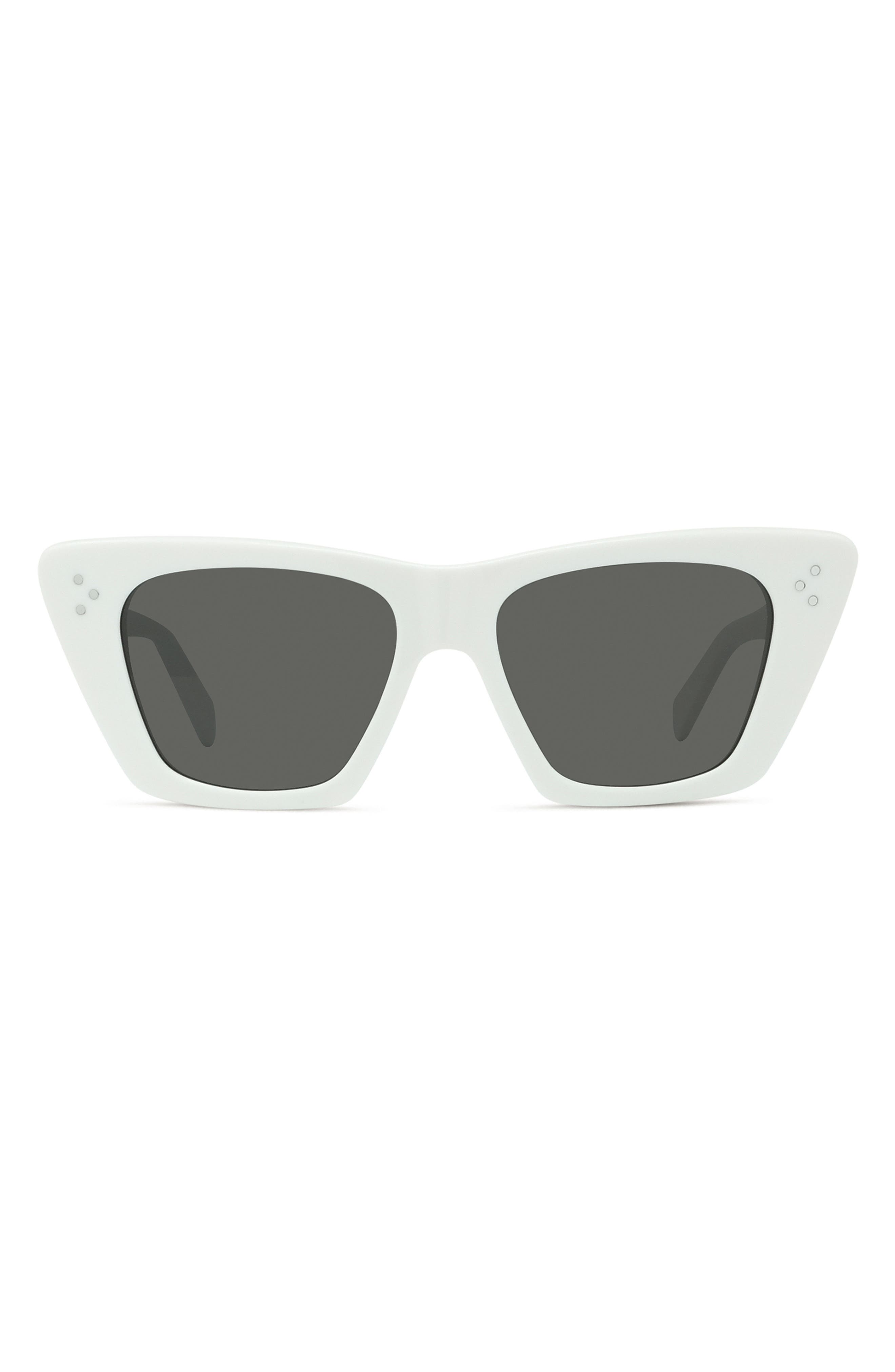 designer white frame sunglasses