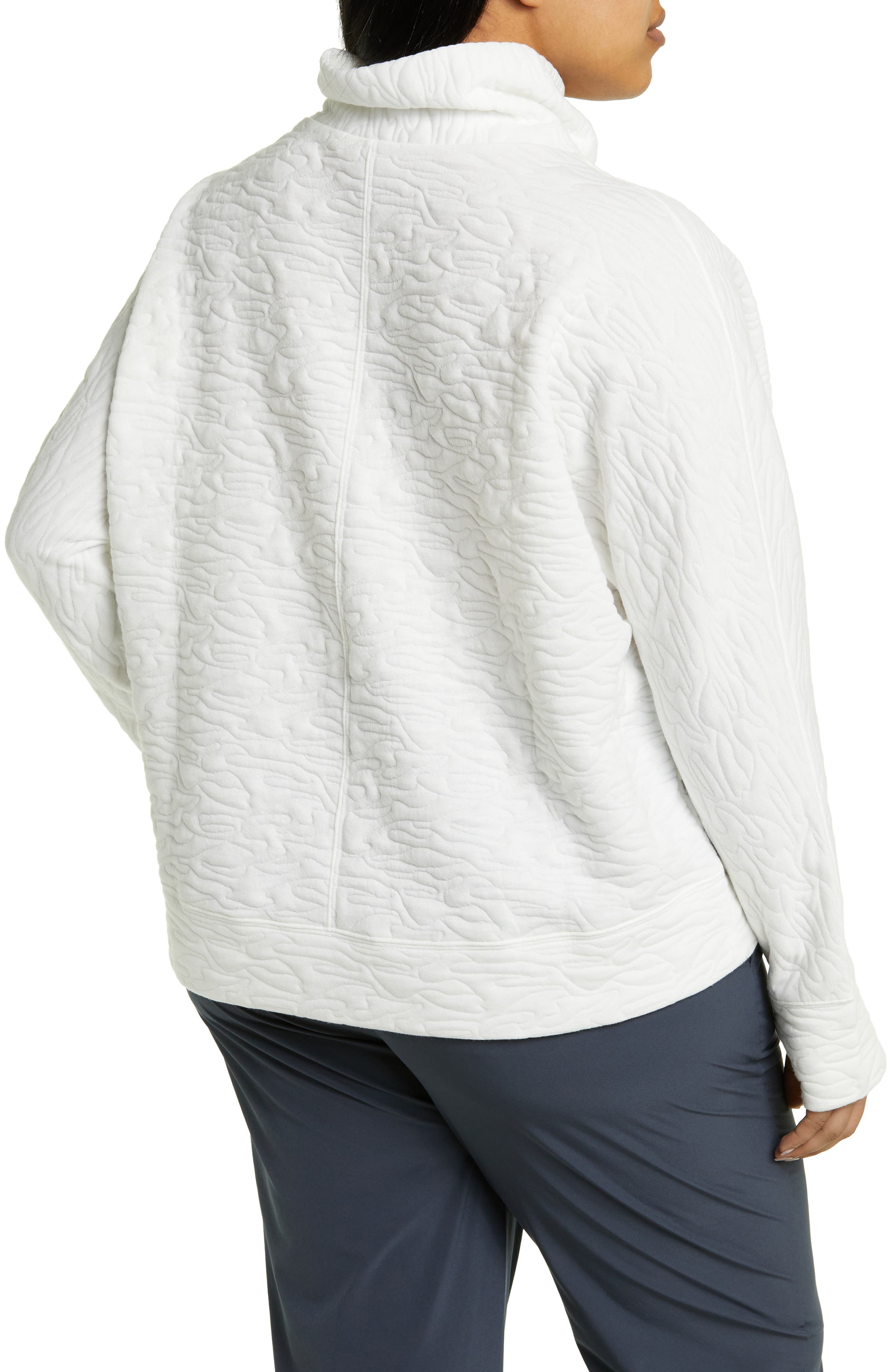 Zella Carey Jacquard Knit Funnel Neck 
